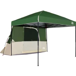 vidaXL Actividades Al Aire Libre-Juego de Tienda de Camping con techo 2 pcs Tafetán y Tela