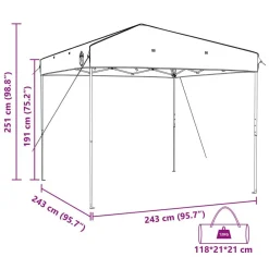 vidaXL Actividades Al Aire Libre-Juego de Tienda de Camping con techo 2 pcs Tafetán y Tela