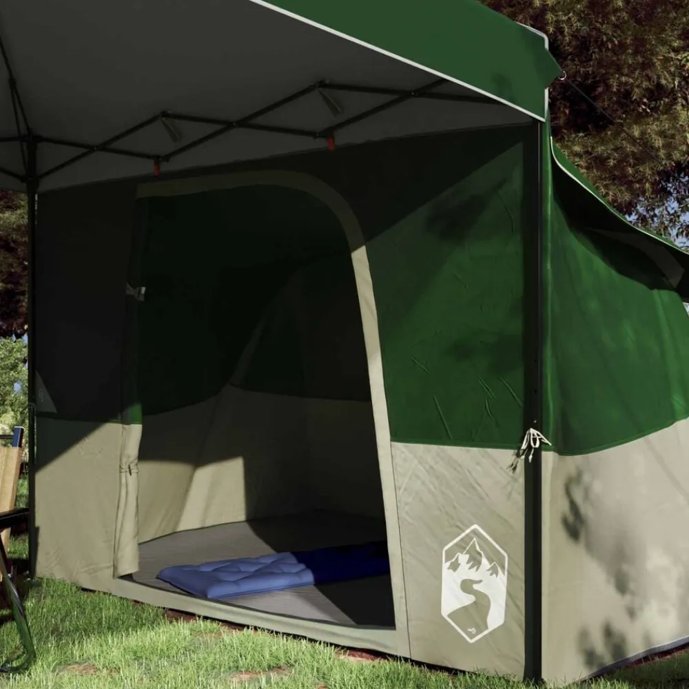 vidaXL Actividades Al Aire Libre-Juego de Tienda de Camping con techo 2 pcs Tafetán y Tela