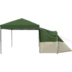 vidaXL Actividades Al Aire Libre-Juego de Tienda de Camping con techo 2 pcs Tafetán y Tela