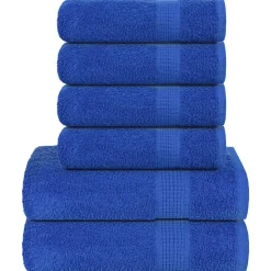 vidaXL Ropa De Casa-Juego de toallas FROGN 6 piezas 360 g/m²