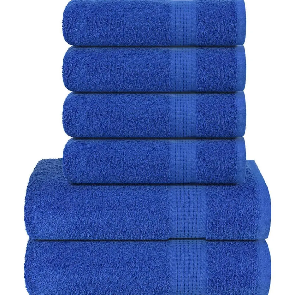 vidaXL Ropa De Casa-Juego de toallas FROGN 6 piezas 360 g/m²