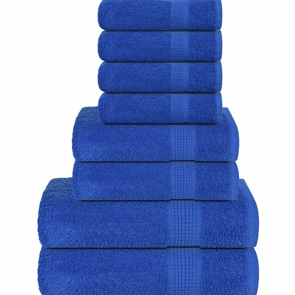 vidaXL Ropa De Casa-Juego de toallas FROGN 8 piezas 360 g/m²