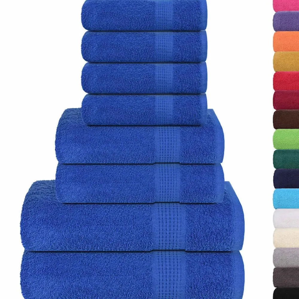 vidaXL Ropa De Casa-Juego de toallas FROGN 8 piezas 360 g/m²