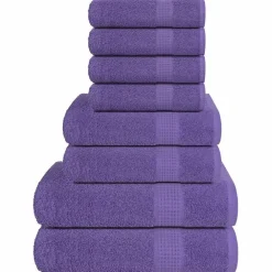 vidaXL Ropa De Casa-Juego de toallas FROGN 8 piezas 360 g/m²