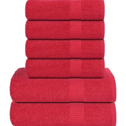 vidaXL Ropa De Casa-Juego de toallas FROGN 6 piezas 360 g/m²