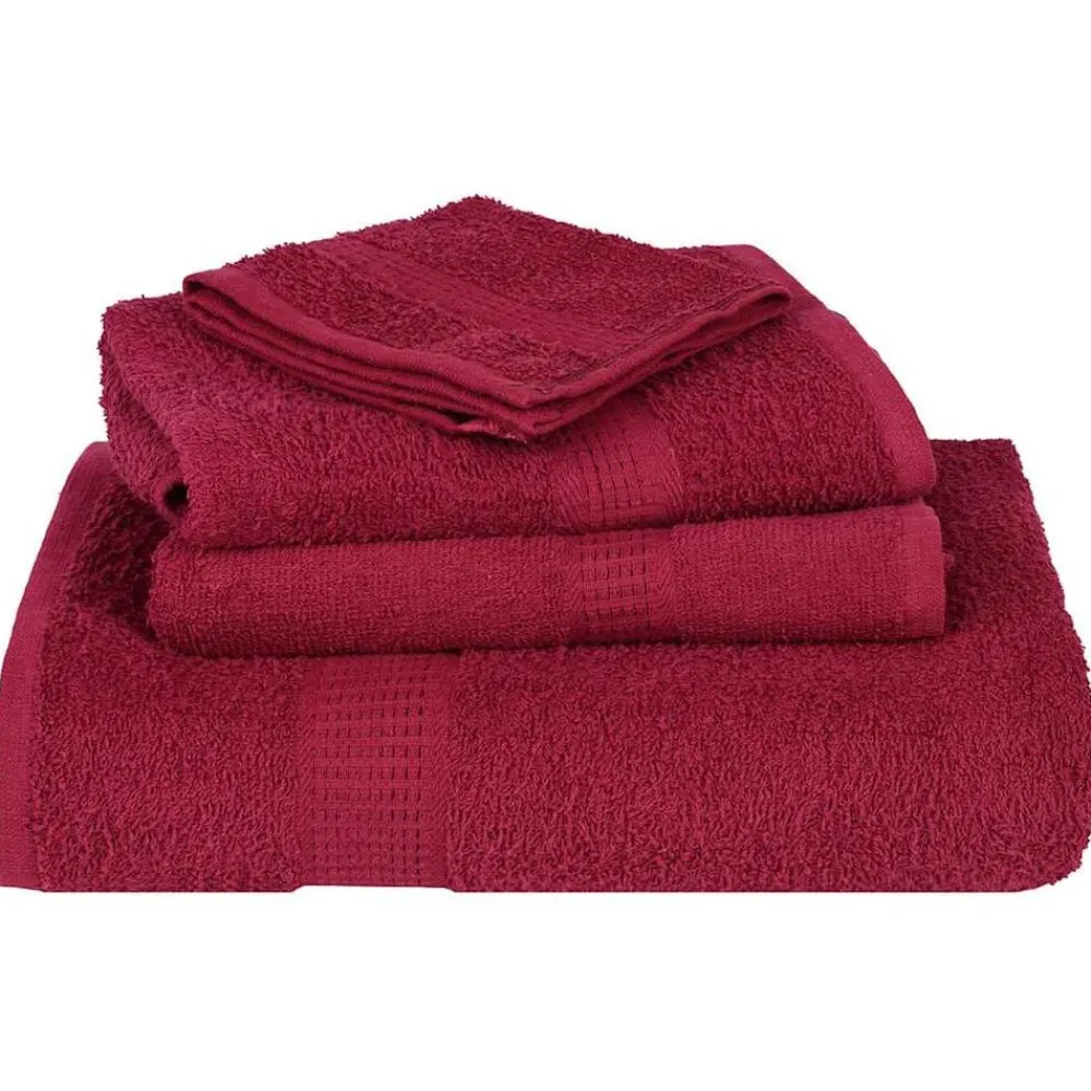 vidaXL Ropa De Casa-Juego de toallas FROGN de 6 piezas 360 g/m²