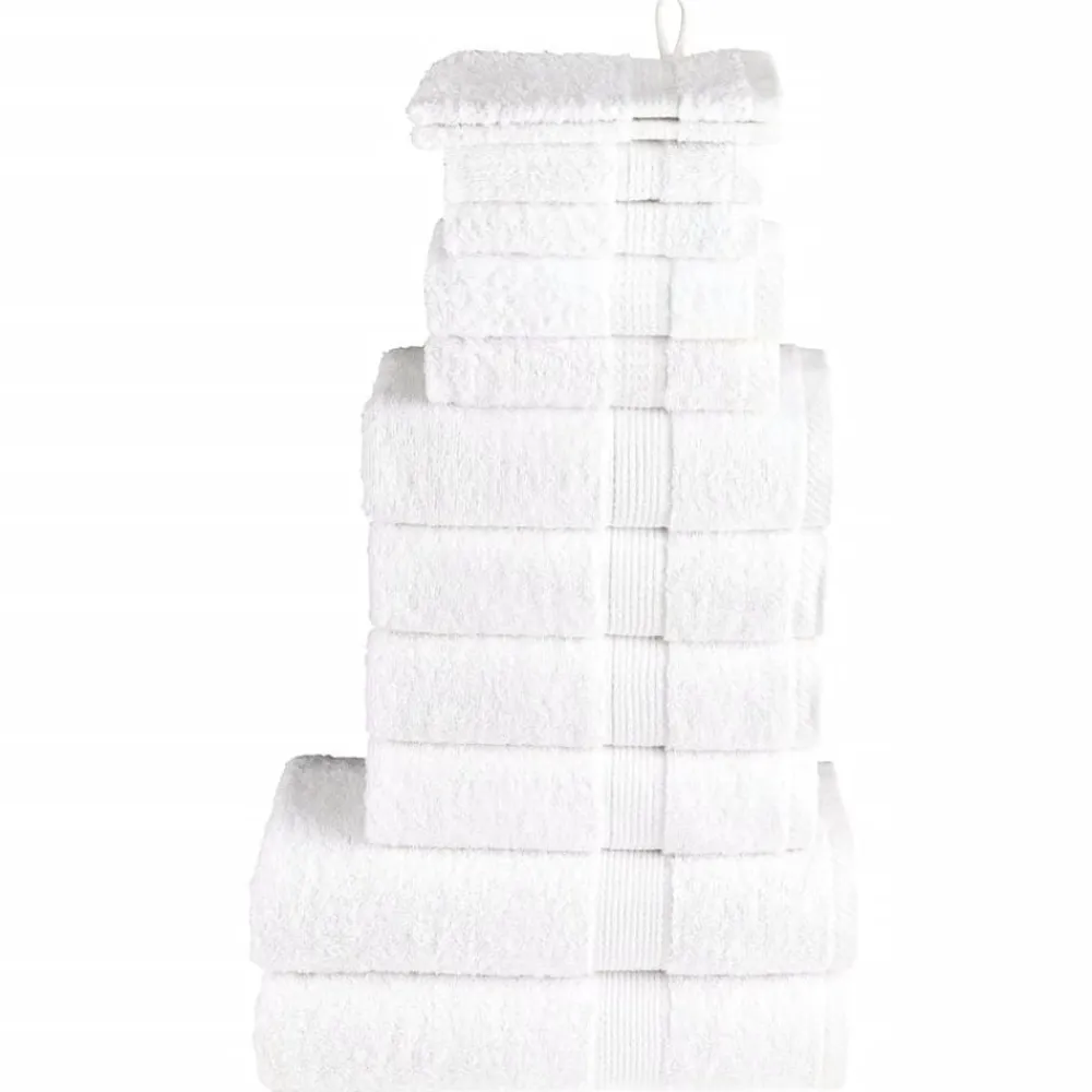 vidaXL Ropa De Casa-Juego de toallas premium SOLUND 12 unidades 600 gsm