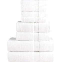 vidaXL Ropa De Casa-Juego de toallas premium SOLUND 8 unidades 600 gsm