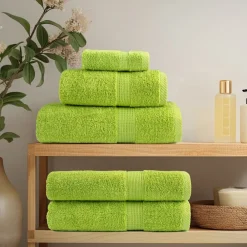 vidaXL Ropa De Casa-Juego de toallas premium SOLUND 12 uds verde 600 gsm