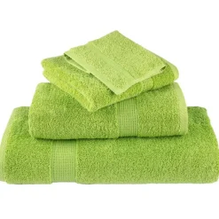 vidaXL Ropa De Casa-Juego de toallas premium SOLUND 12 uds verde 600 gsm