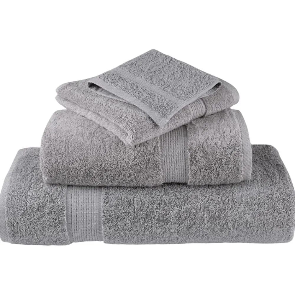 vidaXL Ropa De Casa-Juego de toallas premium SOLUND 6 unidades 600 gsm