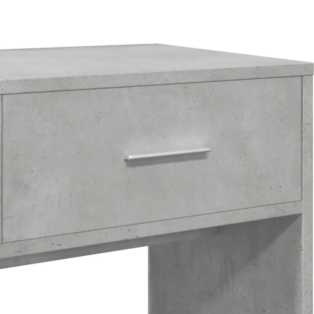 vidaXL Conjuntos De Muebles-Juego de tocador de 3 piezas madera de ingeniería gris hormigón