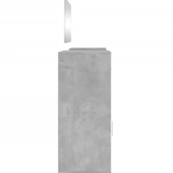 vidaXL Juego de tocador de 4 piezas madera de ingeniería gris hormigón Gris hormig&oacute;n Outlet