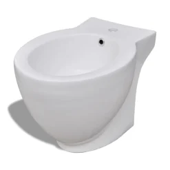 vidaXL Juego de váter WC y bidé de cerámica blanco Sale