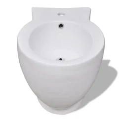 vidaXL Juego de váter WC y bidé de cerámica blanco Sale