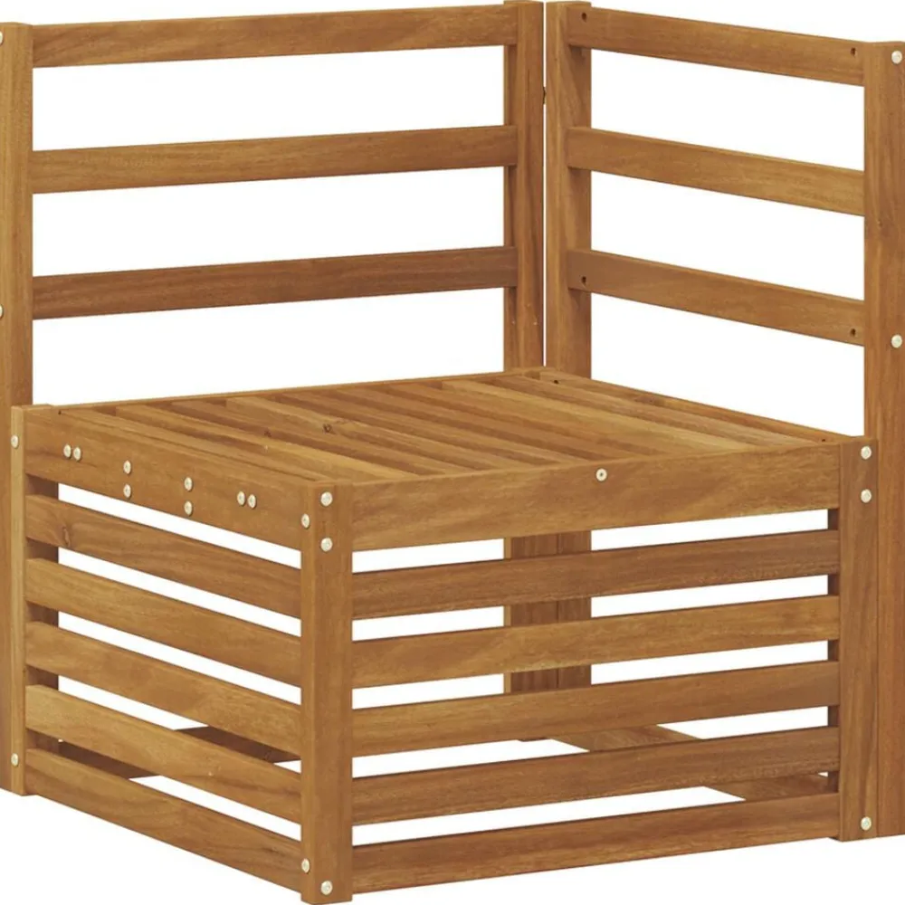 vidaXL Juegos de sofás 9 pcs Madera de Acacia Sólida Natural Clearance