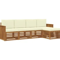 vidaXL Conjuntos De Muebles-Juegos de sofás 5 pcs Madera de Acacia Sólida