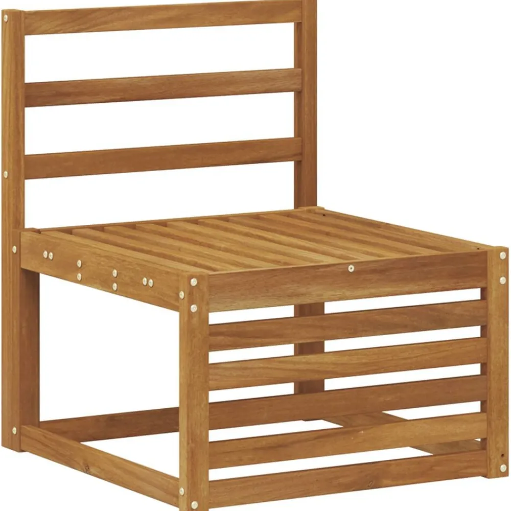 vidaXL Conjuntos De Muebles-Juegos de sofás 10 pcs Madera de Acacia Sólida