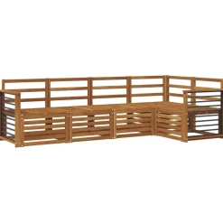 vidaXL Juegos de sofás 5 pcs Madera de Acacia Sólida Natural Online