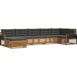 vidaXL Conjuntos De Muebles-Juegos de sofás con cojín 7 pcs
