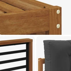 vidaXL Conjuntos De Muebles-Juegos de sofás con cojín 7 pcs
