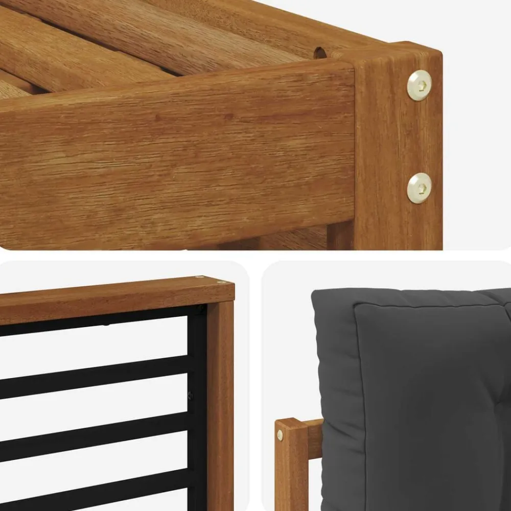 vidaXL Conjuntos De Muebles-Juegos de sofás con cojín 7 pcs
