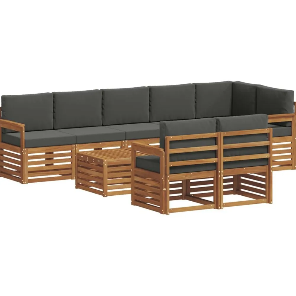 vidaXL Conjuntos De Muebles-Juegos de sofás con cojín 9 pcs