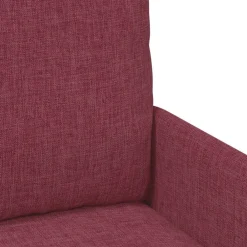 vidaXL Sofás-Juegos de sofás con cojín 3 pcs Rojo vino 115 x 56 x 80 cm