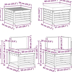 vidaXL Juegos de sofás con cojín 8 pcs Gris Natural y Claro Gris claro y natural Sale