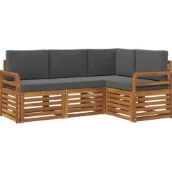 vidaXL Conjuntos De Muebles-Juegos de sofás con cojín 4 pcs