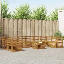 vidaXL Conjuntos De Muebles-Juegos de sofás Madera de Acacia Sólida