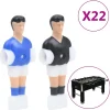 vidaXL Jugadores de futbolín para varillas de 12,7 mm 22 piezas