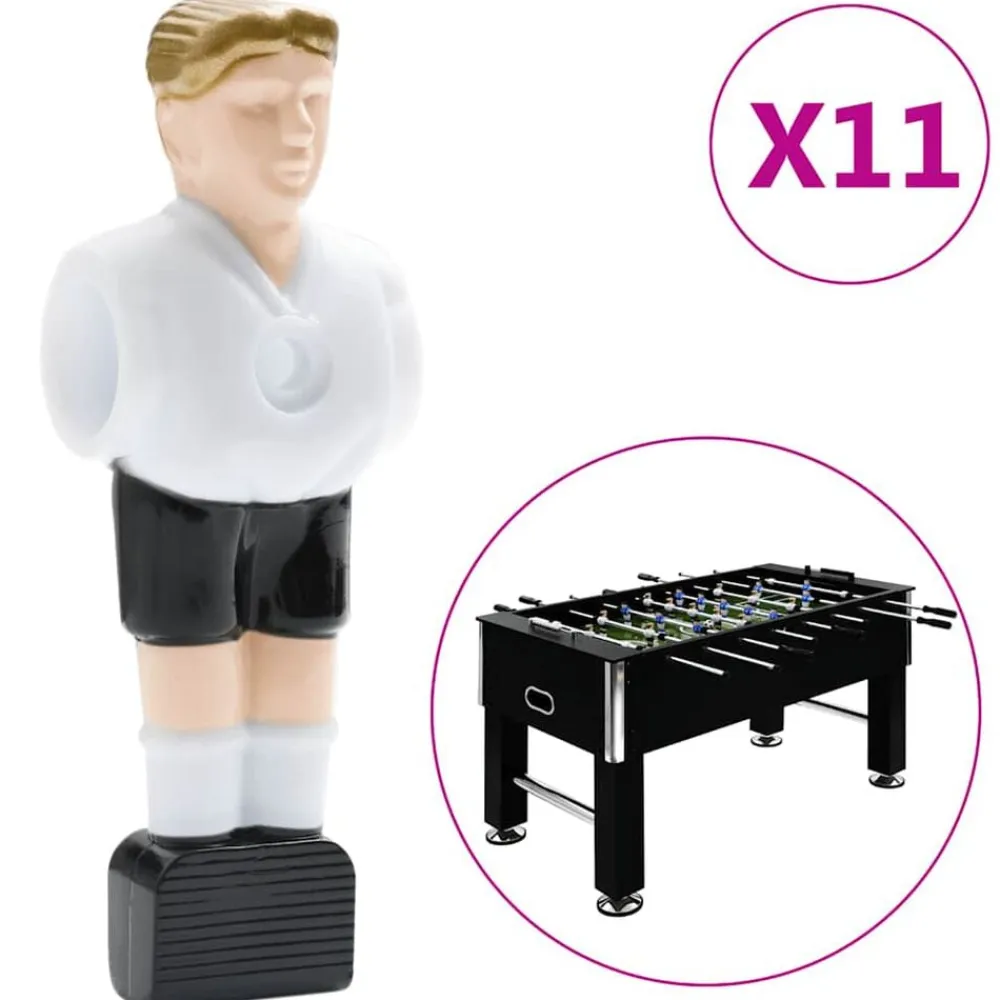 vidaXL Jugadores para futbolín con varillas de 15,9 mm 22 piezas