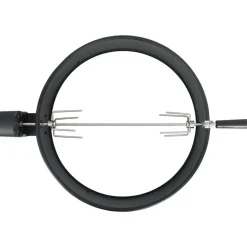 vidaXL Cocina Y Comedor-Kit de anillo asador de barbacoa negro 57 cm