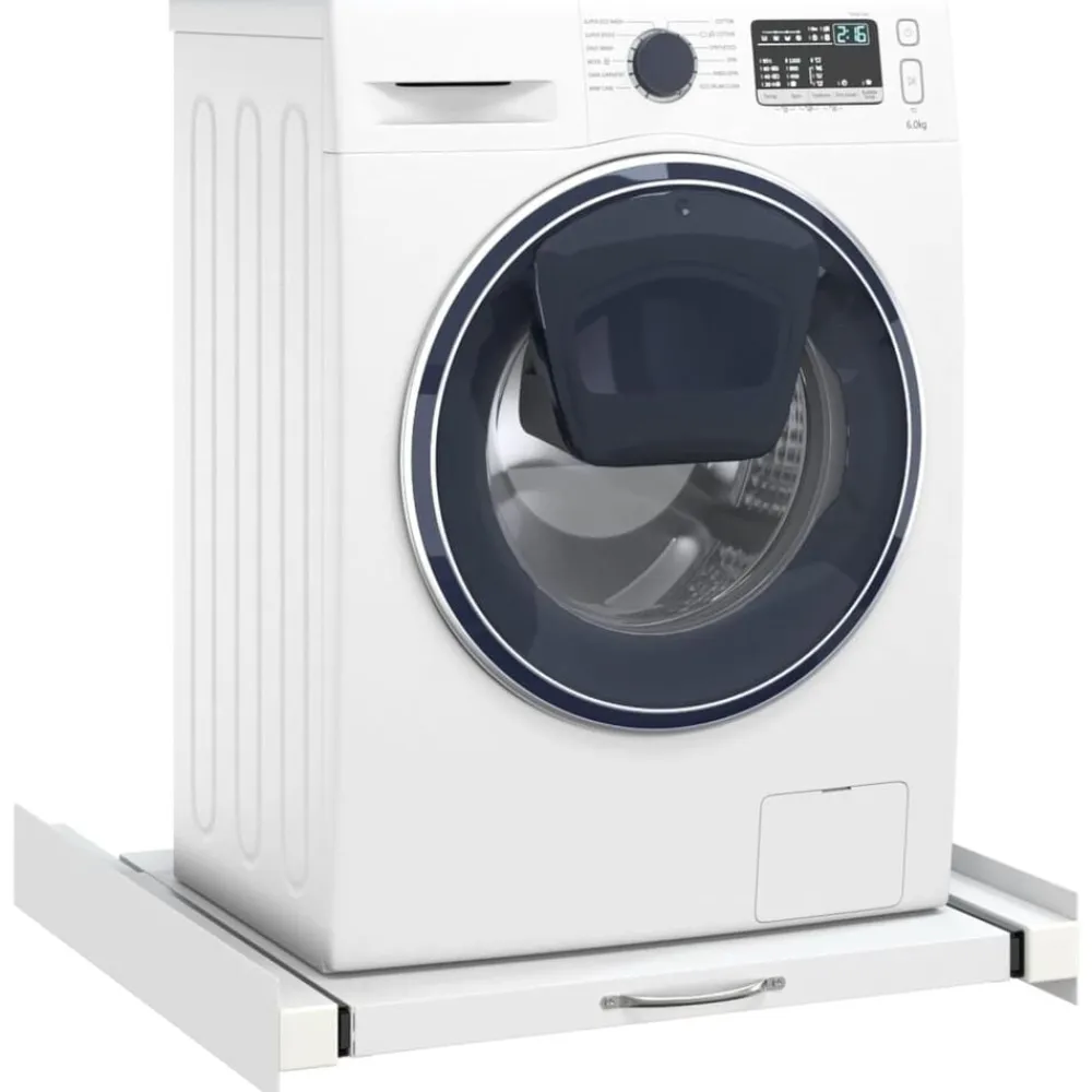vidaXL Accesorios Para Electrodomésticos-Kit de apilamiento para lavadora con estante extraíble