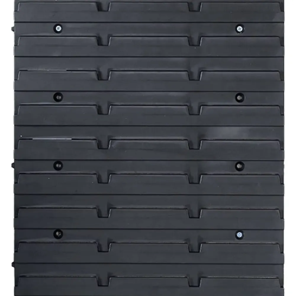 vidaXL Kit de cajas de almacenaje 48 pzas paneles de pared azul negro Online
