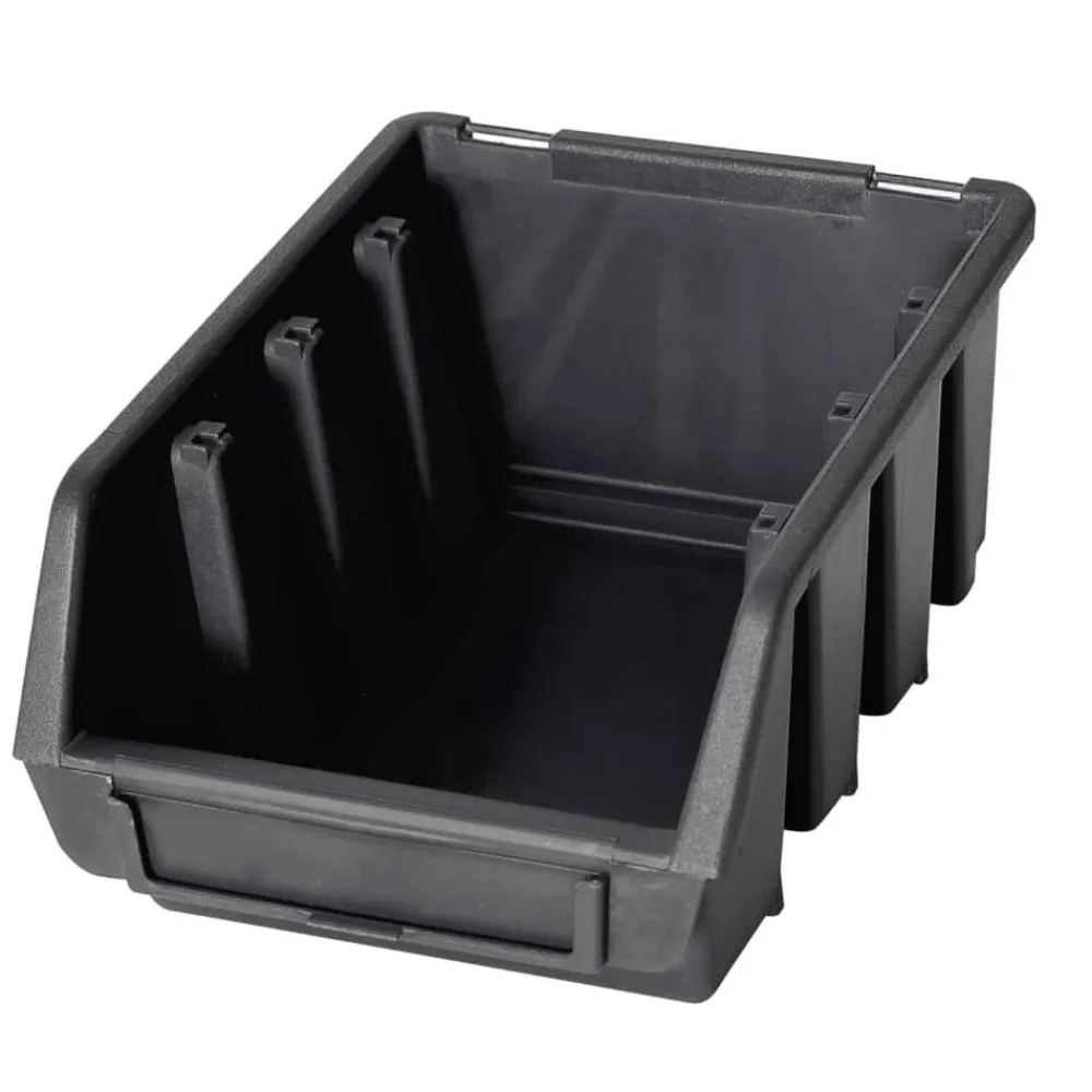vidaXL Kit de cajas de almacenaje 96 pzas paneles de pared rojo negro Rojo y negro Best