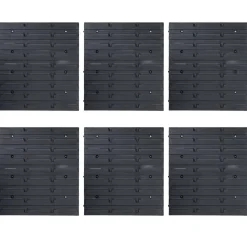 vidaXL Kit de cajas de almacenaje 96 pzas paneles de pared rojo negro Rojo y negro Best