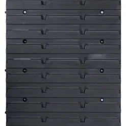 vidaXL Kit de cajas de almacenaje 128 pzas paneles de pared rojo negro Clearance