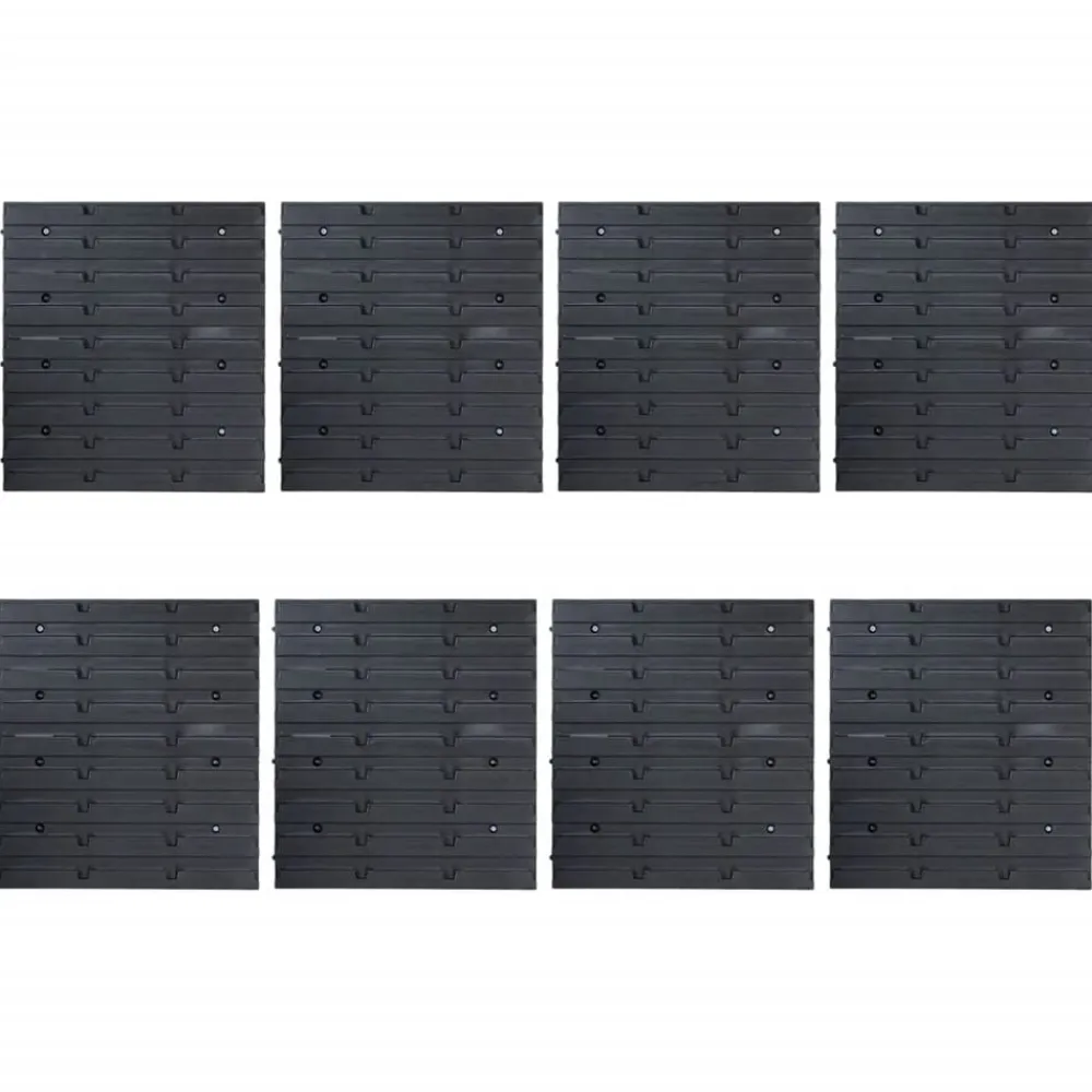 vidaXL Accesorios De Bricolaje-Kit de cajas de almacenaje 141 pzas paneles de pared rojo/negro