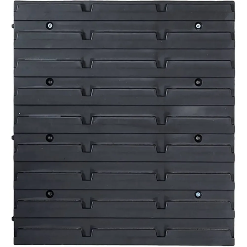 vidaXL Accesorios De Bricolaje-Kit de cajas de almacenaje 141 pzas paneles de pared rojo/negro