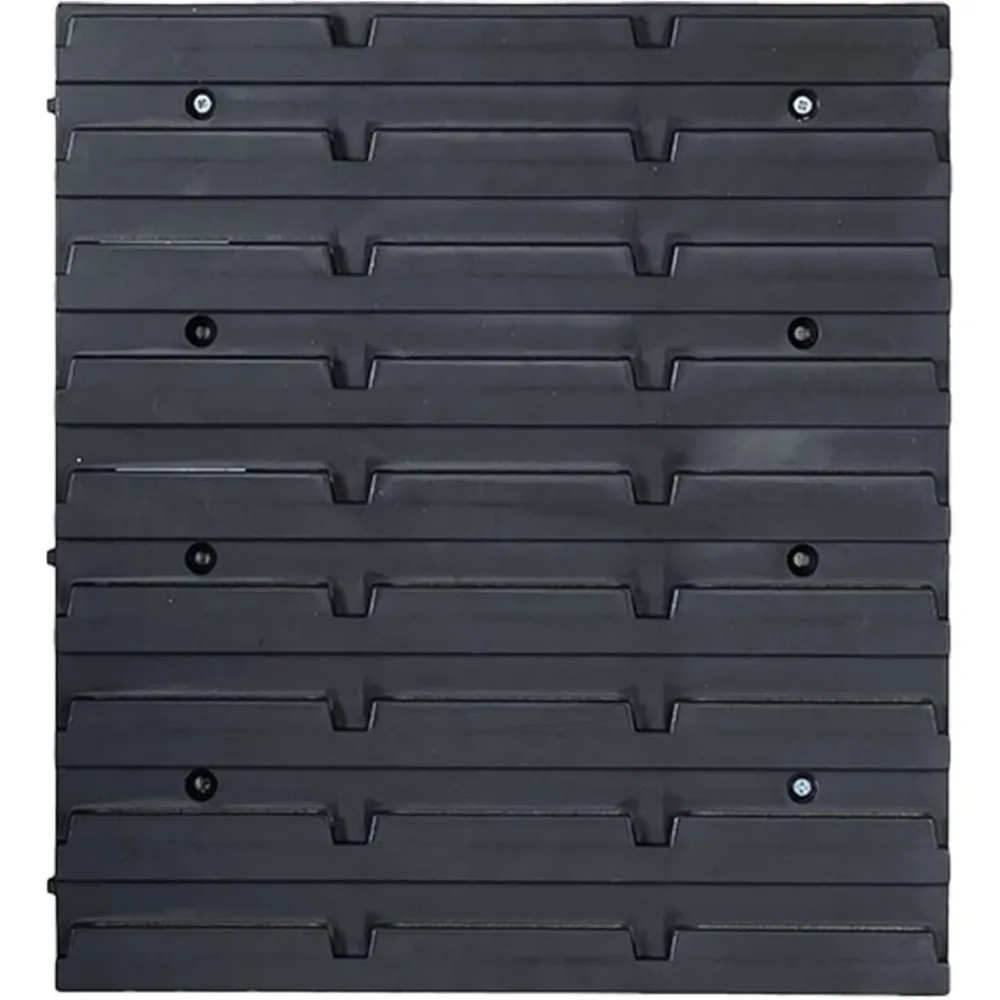 vidaXL Kit de cajas de almacenaje 39 pzas paneles de pared rojo negro Best