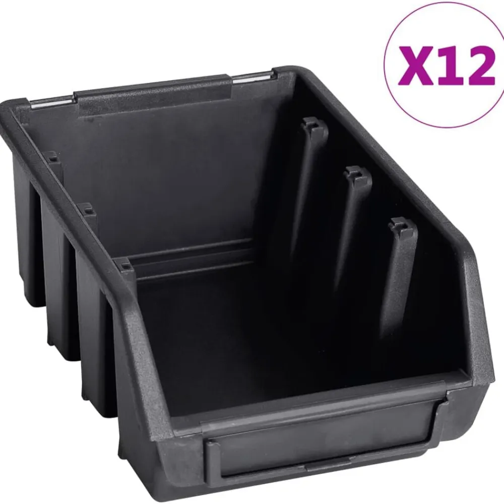 vidaXL Accesorios De Bricolaje-Kit de cajas de almacenaje 32 pzas paneles de pared rojo/negro