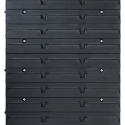 vidaXL Accesorios De Bricolaje-Kit de cajas de almacenaje 32 pzas paneles de pared rojo/negro