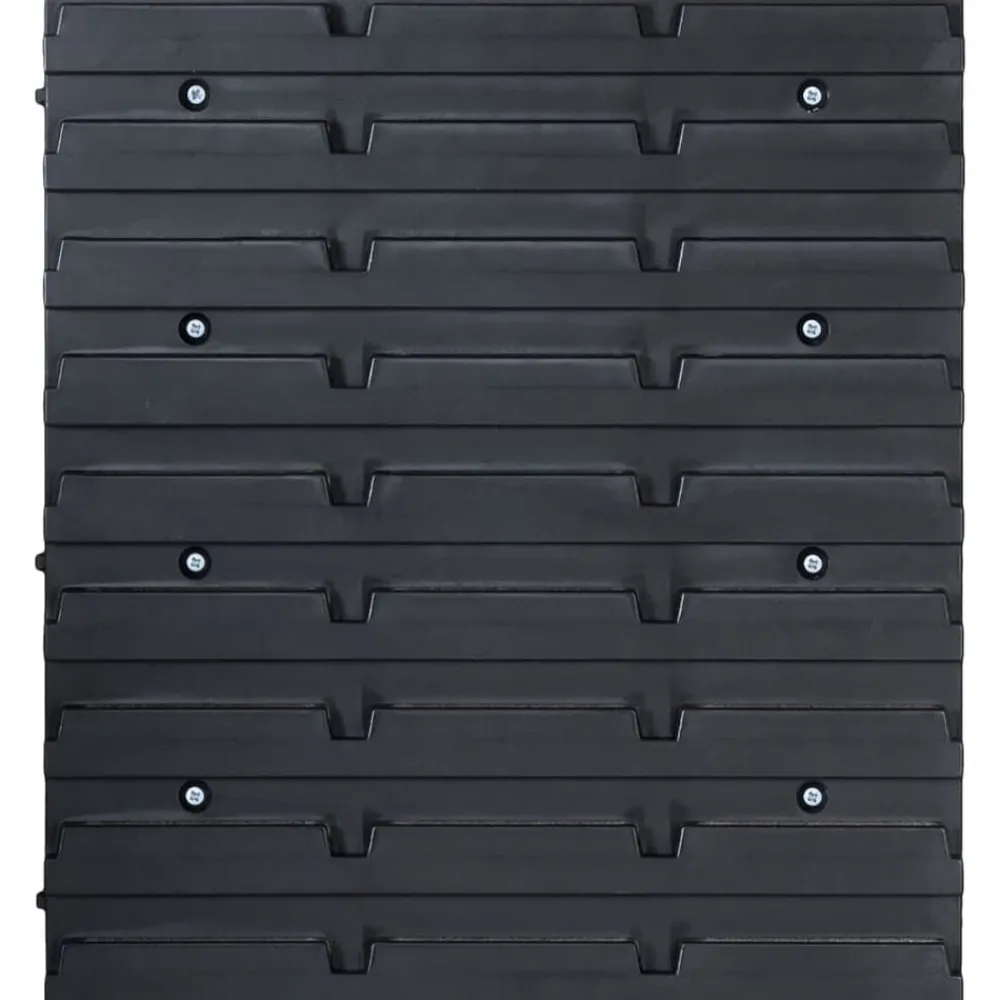 vidaXL Accesorios De Bricolaje-Kit de cajas de almacenaje 32 pzas paneles de pared rojo/negro