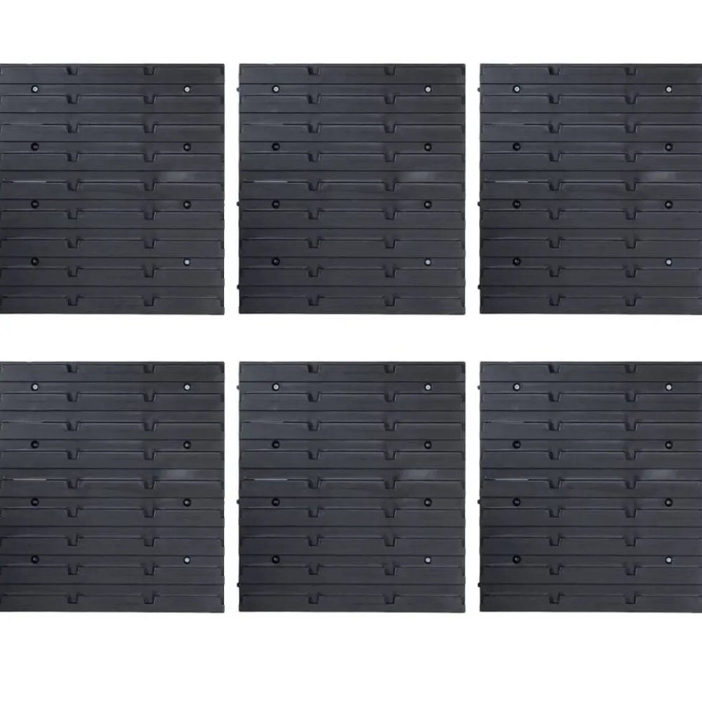 vidaXL Accesorios De Bricolaje-Kit de cajas de almacenaje 103 pzas paneles de pared rojo/negro