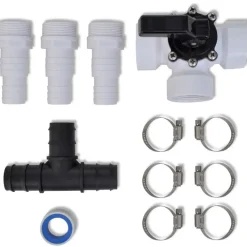 vidaXL Piscina Y Spa-Kit de derivación para calentador solar de piscina