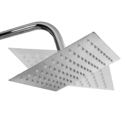 vidaXL Fontanería-Kit de ducha combinado con ducha de mano acero inoxidable