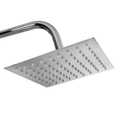 vidaXL Fontanería-Kit de ducha combinado con ducha de mano acero inoxidable